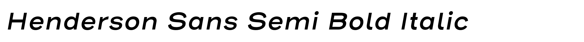 Henderson Sans Semi Bold Italic image